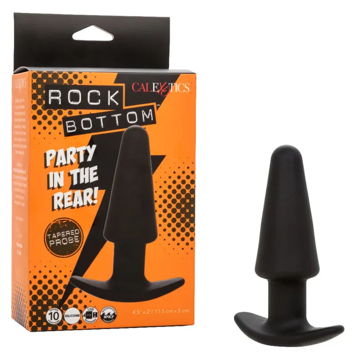 Calexotics Anal | Rock Bottom Tapered Probe - Black