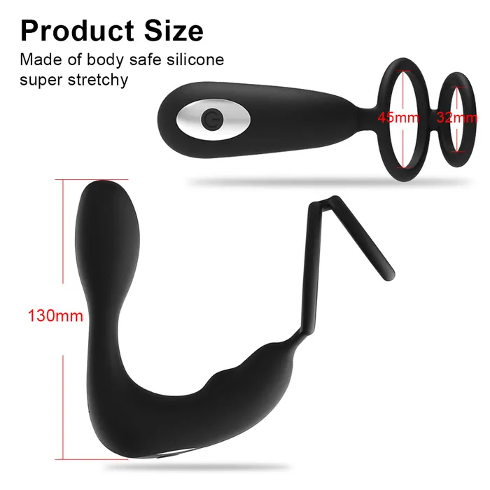 Anal soniker Prostate Massager Vibrator for Men Anal Plug Waterproof Powerful Anal Butt Plug
