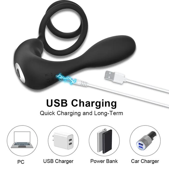 Anal soniker Prostate Massager Vibrator for Men Anal Plug Waterproof Powerful Anal Butt Plug