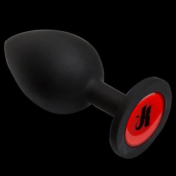 Anal Kink Signature Plug 375 Wearable Silicone Plug Black Doc Johnson Novelties