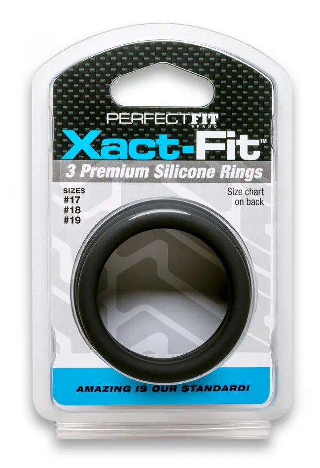 Perfect Fit Xact Fit Silicone Rings 17 18 19 Anal
