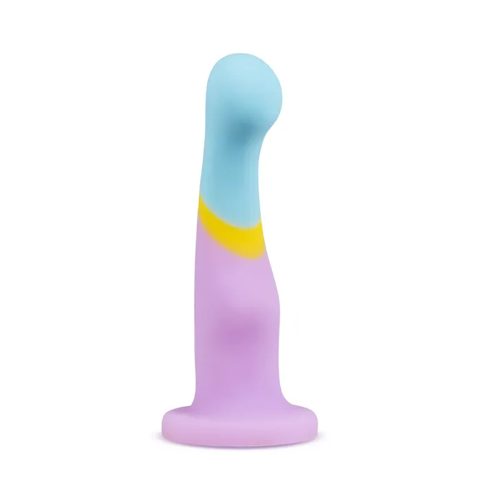 Avant By Blush Heart of Gold D14 Artisan 6 Inch Curved PSpot GSpot Dildo with Suction Cup Base Elegantly Made with Smooth Ultrasilk Purio Silicone Blush Anal