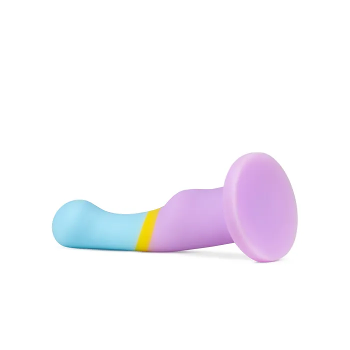 Avant By Blush Heart of Gold D14 Artisan 6 Inch Curved PSpot GSpot Dildo with Suction Cup Base Elegantly Made with Smooth Ultrasilk Purio Silicone Blush Anal