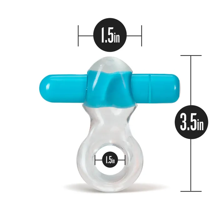 Blush Play With Me By Blush Delight Blue Vibrating Penis Ring Couples