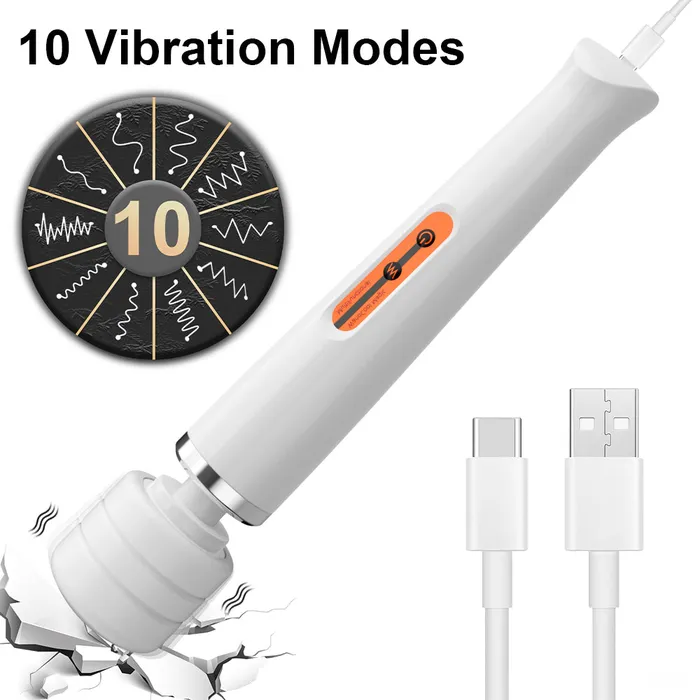 TouchHoney Vibrators Geek Wand AV Vibrator Wand for Clit Stimulation and Massage for Camgirls