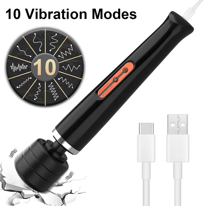 TouchHoney Vibrators Geek Wand AV Vibrator Wand for Clit Stimulation and Massage for Camgirls