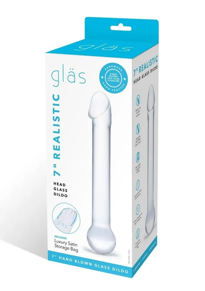 Dildos Glas Realistic Head Glass Dildo Glas Dildos Glas Realistic Head Glass Dildo Glas