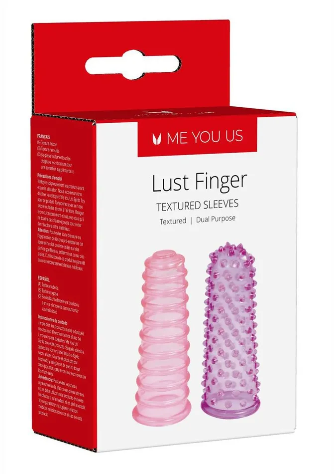 Me You Us Male Sex Toys ME YOU US Lust Finger Textured Sleeves