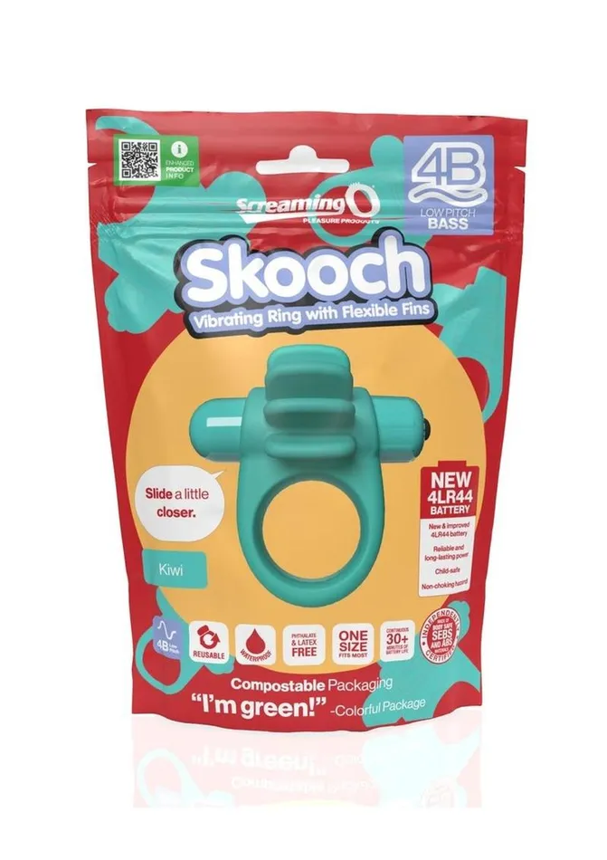 Screaming O Couples 4b Skooch Vibrating Cock Ring with Clitoral Stimulator